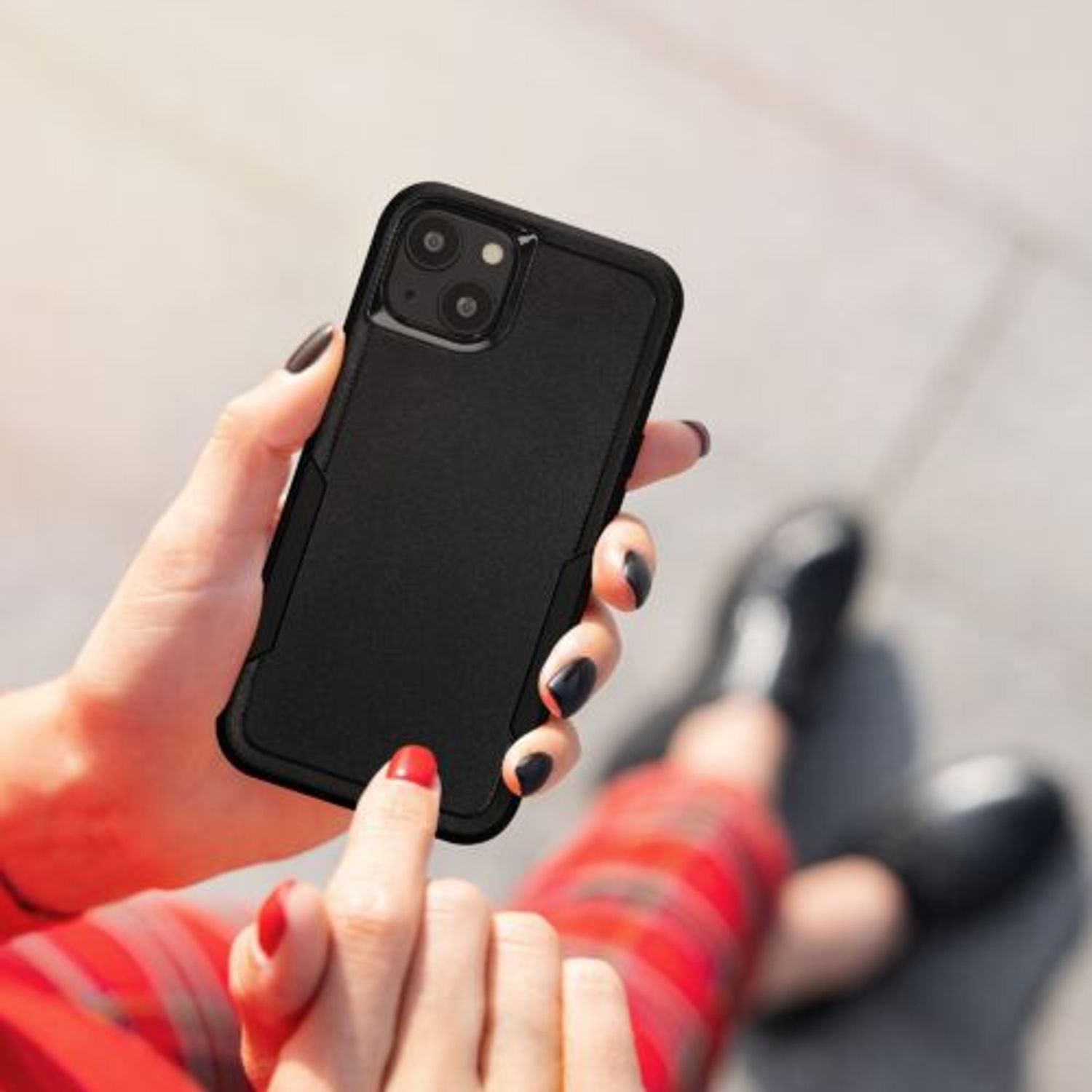 Husa Kwmobile pentru Apple iPhone 13, Silicon, Negru, 59198.01 fotografia produsului View 6 L