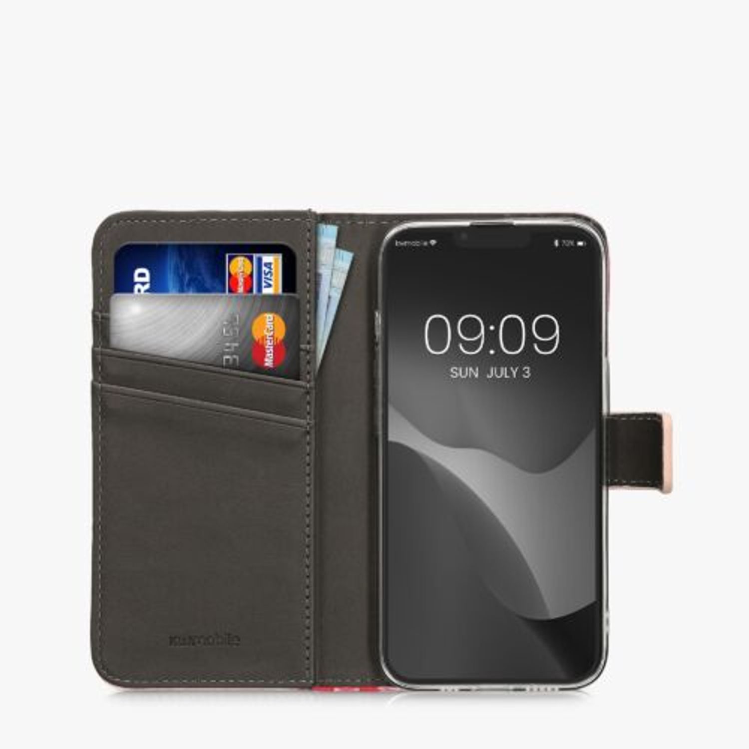 Husa Kwmobile pentru Apple iPhone 14, Piele ecologica, Multicolor, 59208.02 fotografia produsului View 9 L