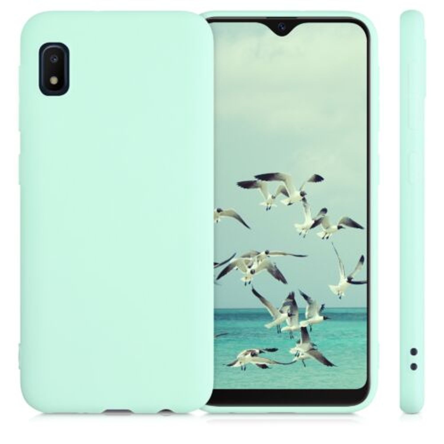 Husa pentru Samsung Galaxy A10e, Silicon, Verde, 51657.50 fotografia produsului View 8 L