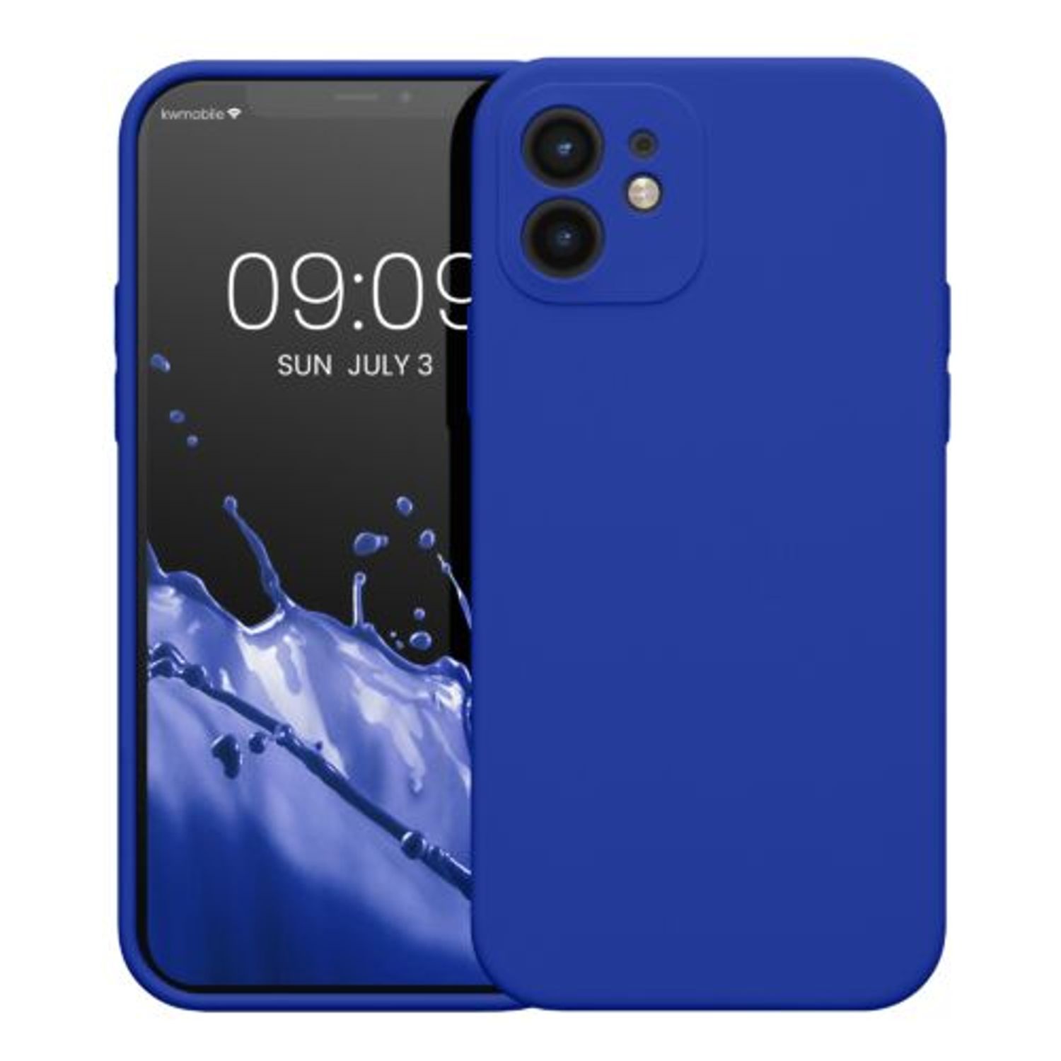 Husa Kwmobile pentru Apple iPhone 12/iPhone 12 Pro, Silicon, Albastru, 59351.134 fotografia produsului