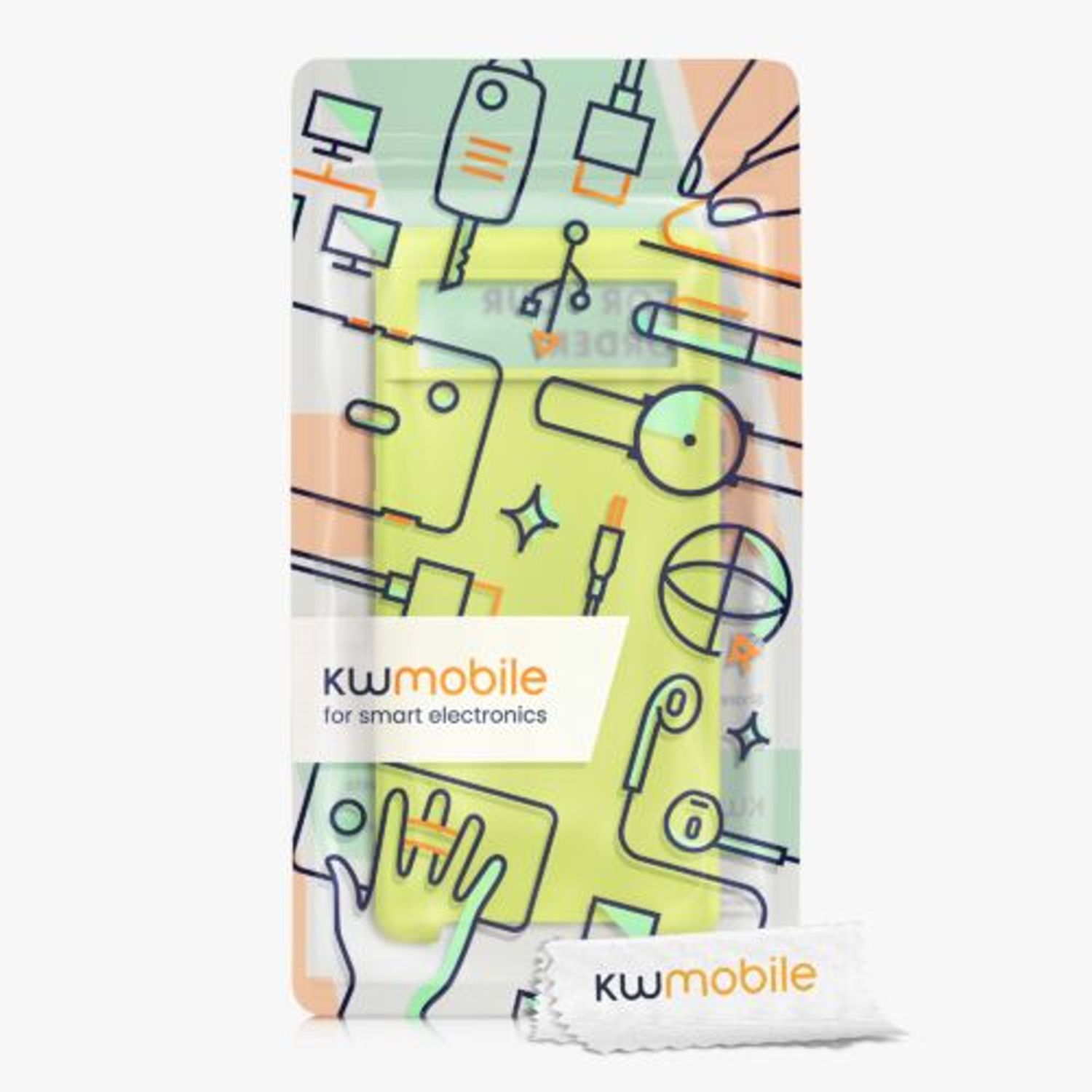 Husa Kwmobile pentru Google Pixel 6, Silicon, Galben, 55480.149 fotografia produsului View 10 L