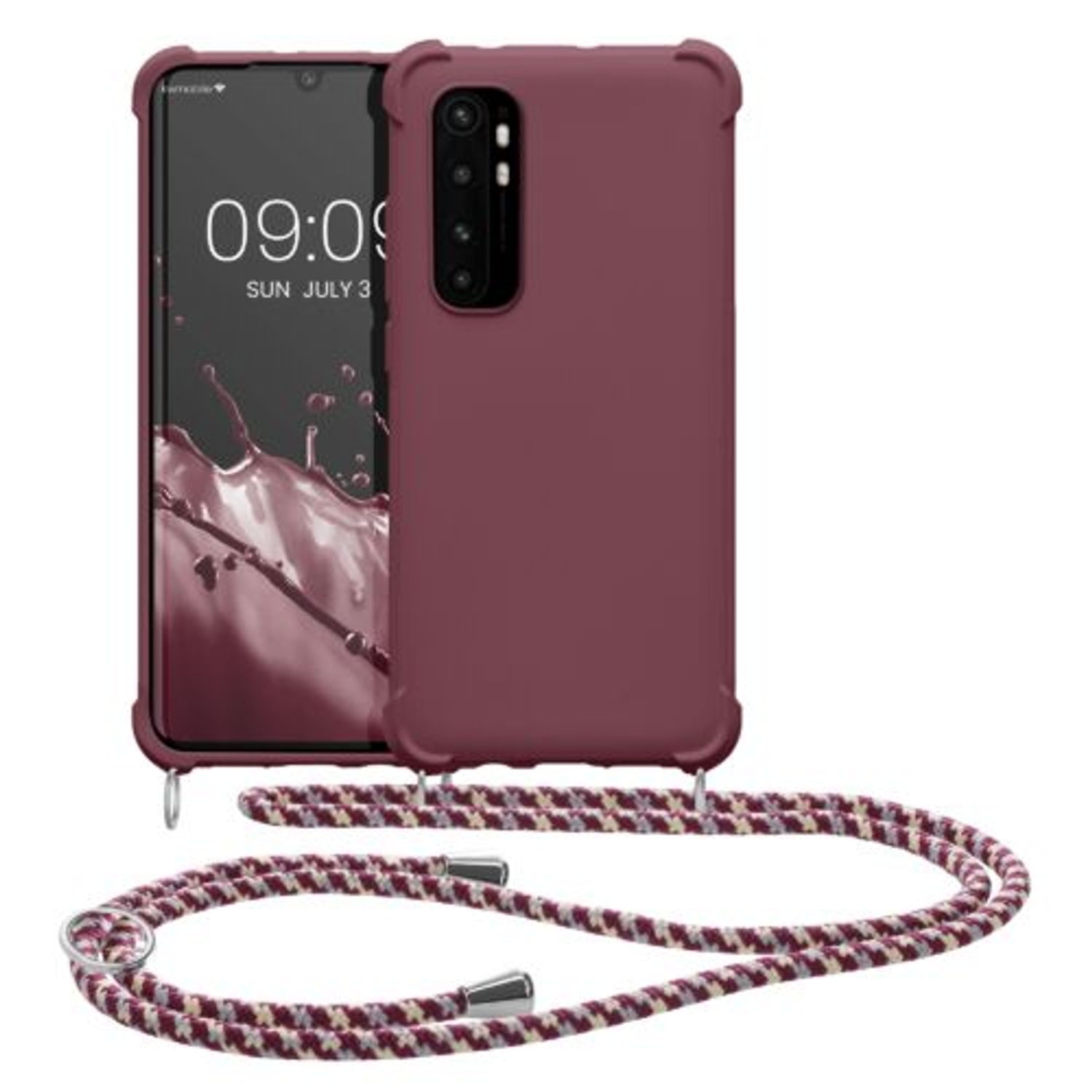 Husa Kwmobile pentru Xiaomi Mi Note 10 Lite, Silicon, Rosu, 53157.187 fotografia produsului
