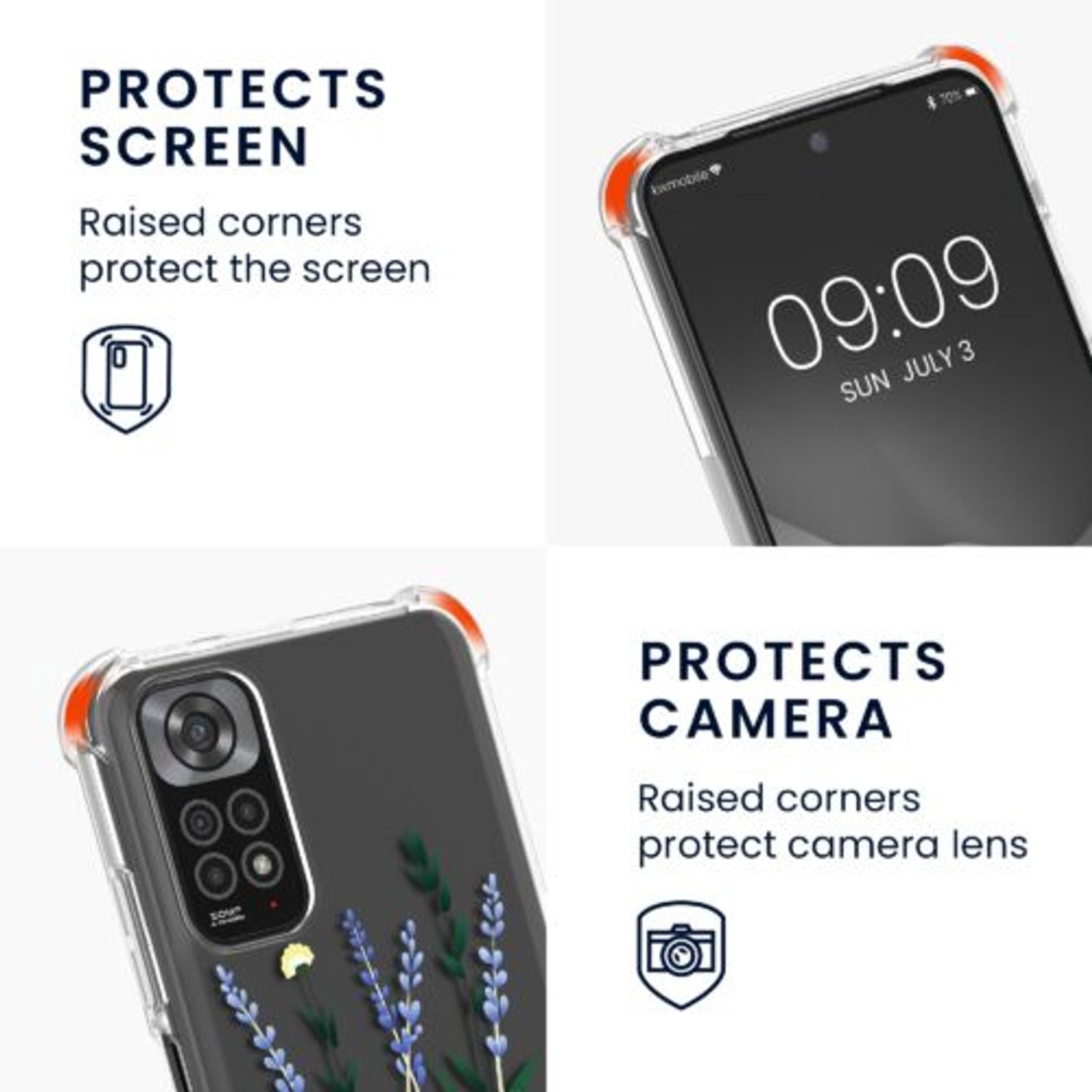 Husa Kwmobile pentru Xiaomi Redmi Note 11/Redmi Note 11s, Silicon, Multicolor, 58196.04 fotografia produsului View 6 L