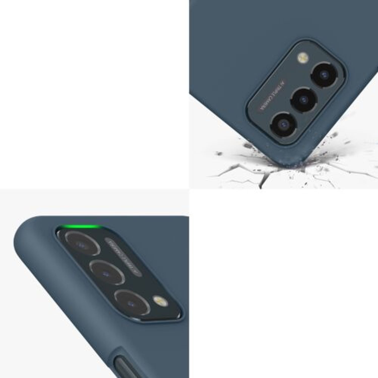 Husa Kwmobile pentru OnePlus Nord N200 5G, Silicon, Albastru, 57704.202 fotografia produsului View 7 L