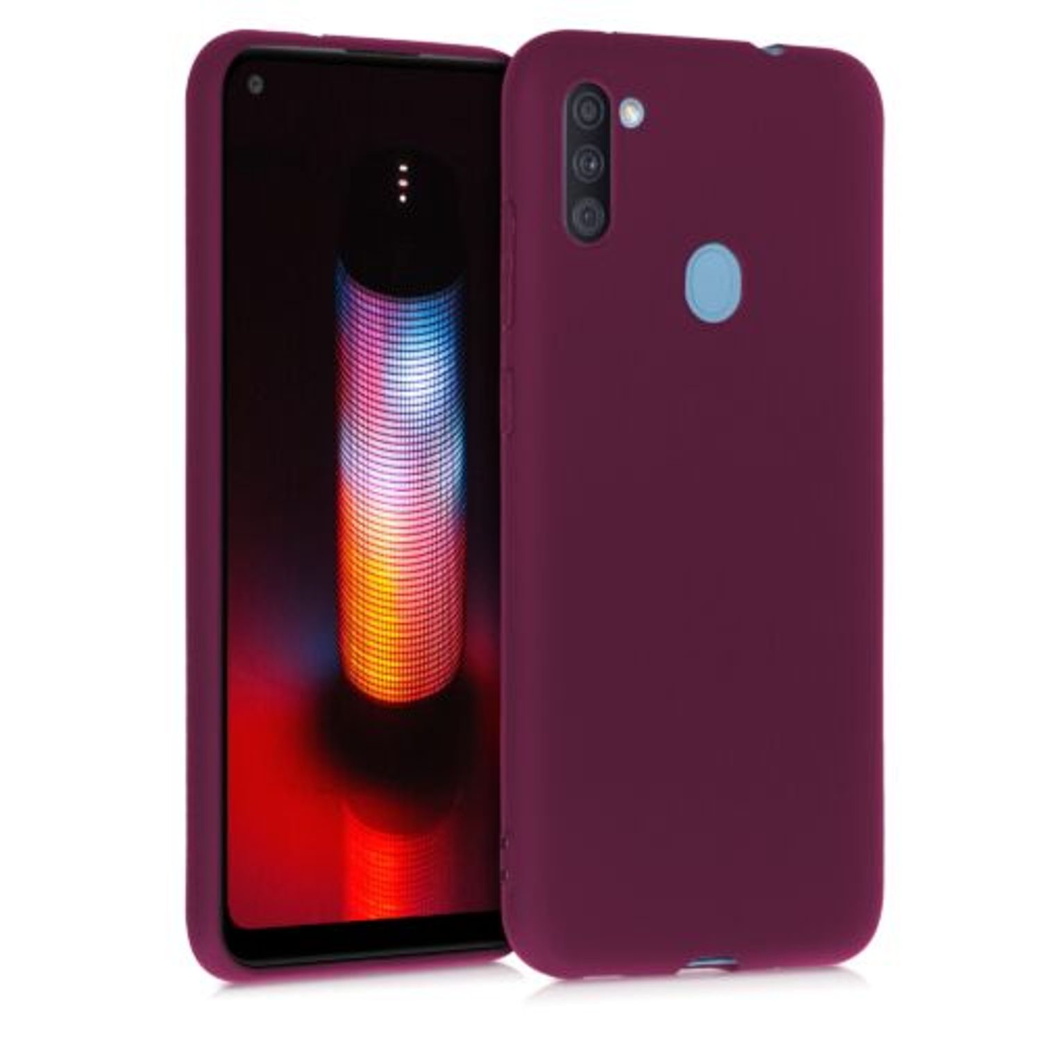 Husa pentru Samsung Galaxy A11, Silicon, Violet, 52169.187 fotografia produsului