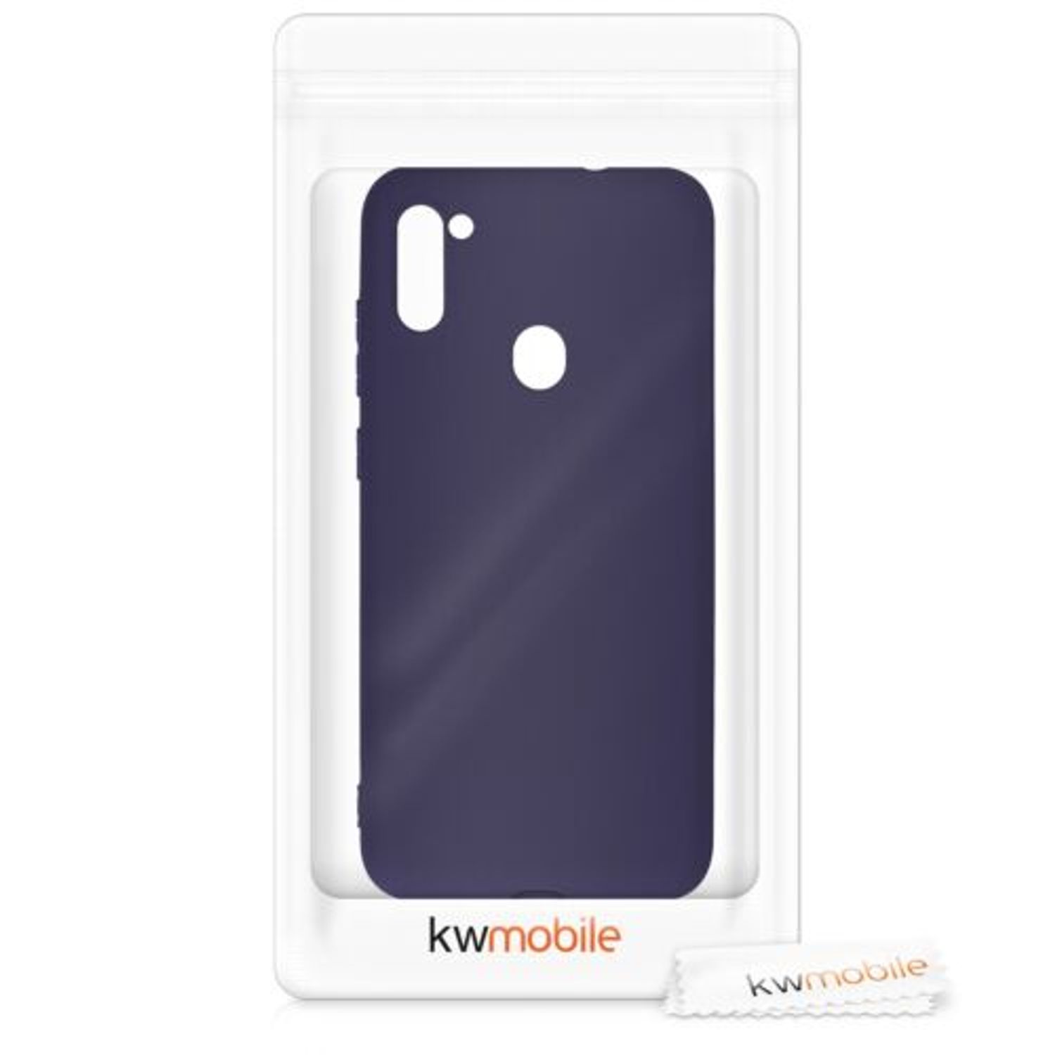 Husa pentru Samsung Galaxy A11, Silicon, Albastru, 52169.182 fotografia produsului View 7 L