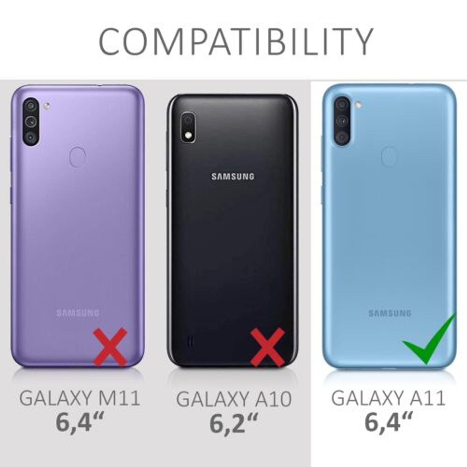 Husa pentru Samsung Galaxy A11, Silicon, Albastru, 52169.182 fotografia produsului View 6 L