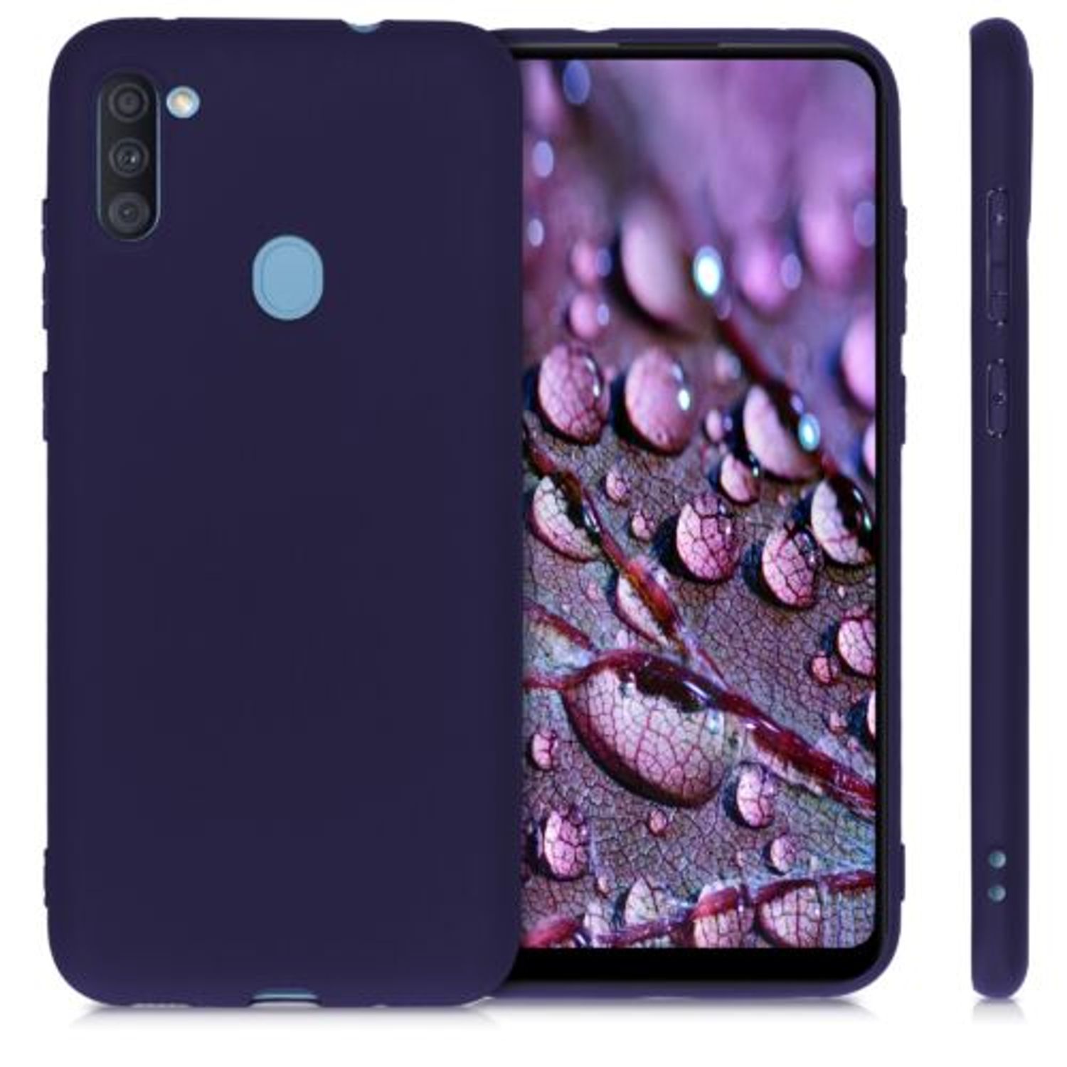 Husa pentru Samsung Galaxy A11, Silicon, Albastru, 52169.182 fotografia produsului View 2 L