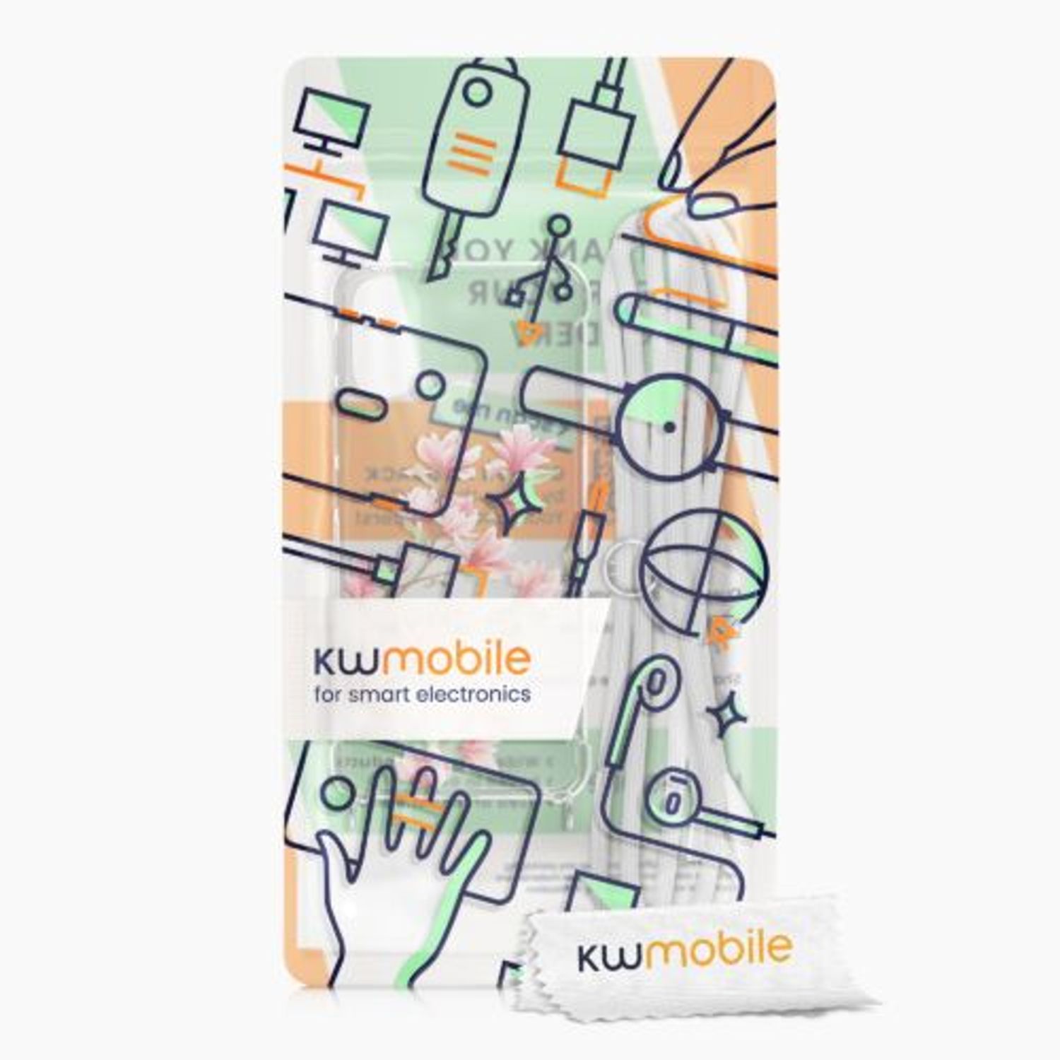 Husa Kwmobile pentru Motorola Moto E40, Silicon, Multicolor, 58815.03 fotografia produsului View 7 L