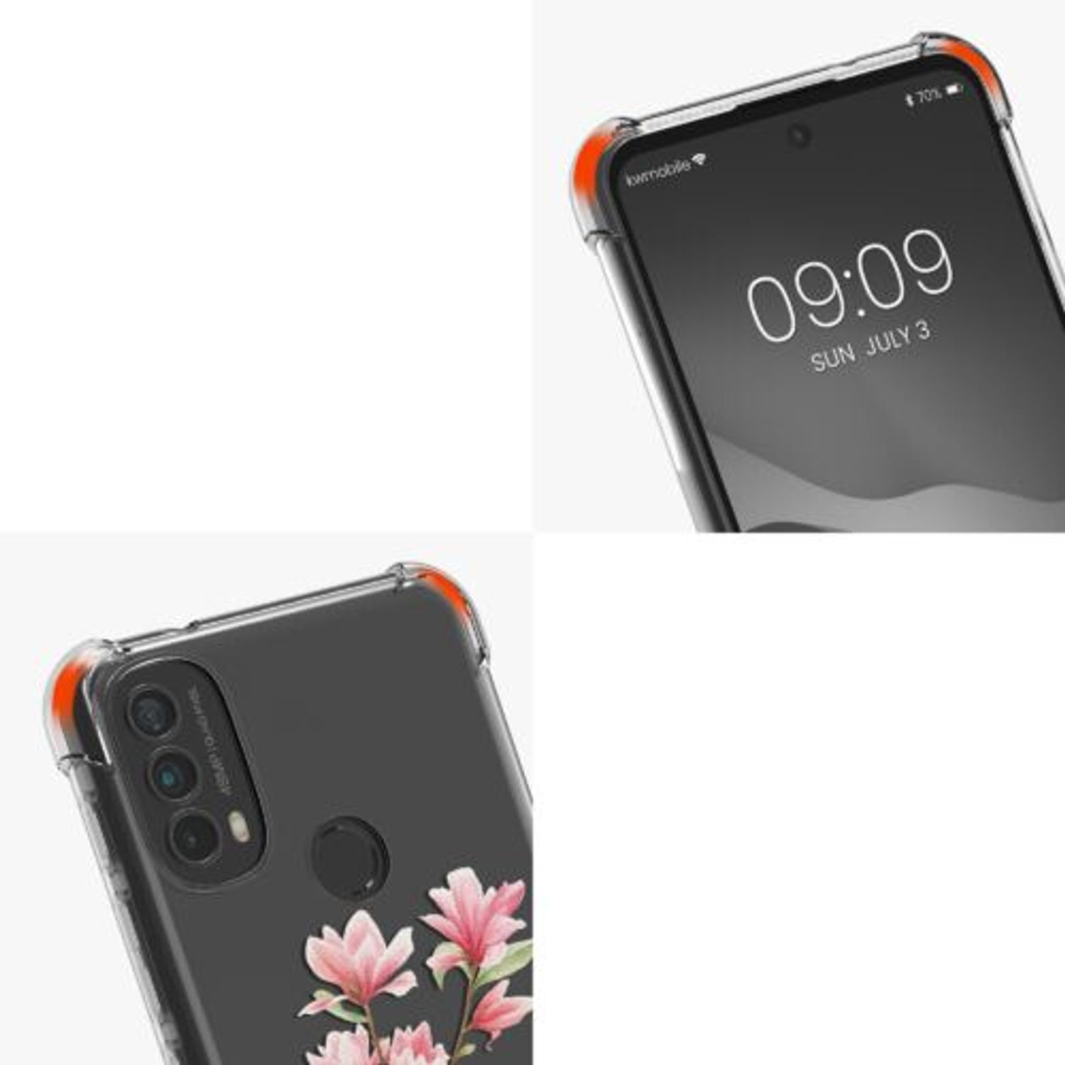 Husa Kwmobile pentru Motorola Moto E40, Silicon, Multicolor, 58815.03 fotografia produsului View 8 L