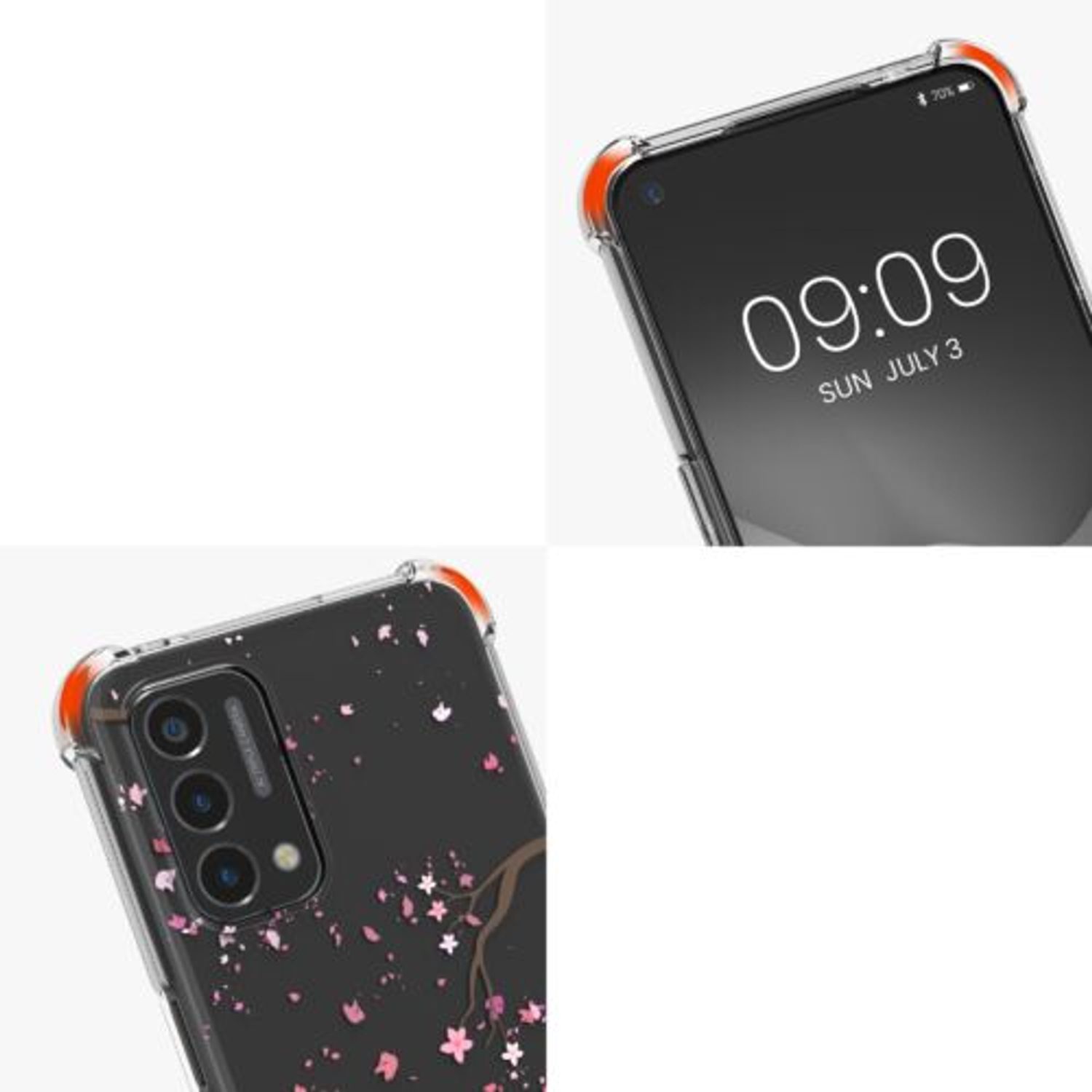 Husa Kwmobile pentru OnePlus Nord N200 5G, Silicon, Multicolor, 59569.01 fotografia produsului View 8 L