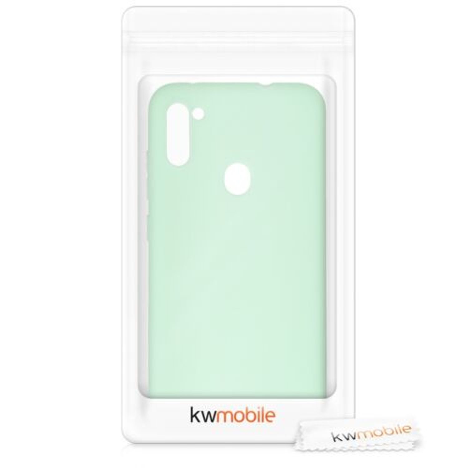 Husa pentru Samsung Galaxy A11, Silicon, Verde, 52169.50 fotografia produsului View 8 L