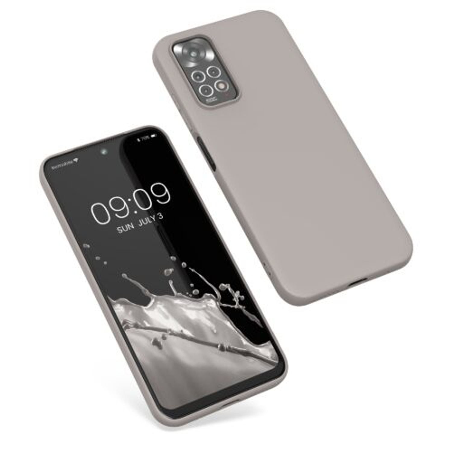 Husa Kwmobile pentru Xiaomi Redmi Note 11/Redmi Note 11s, Silicon, Gri, 57368.43 fotografia produsului
