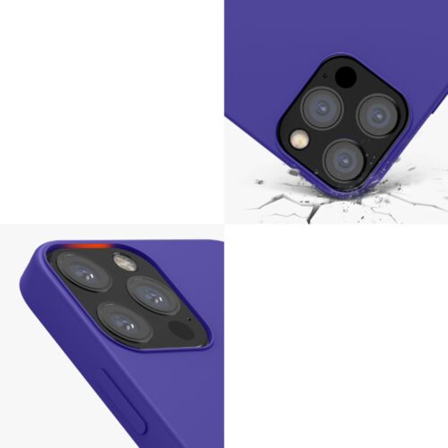 Husa Kwmobile pentru Apple iPhone 12/iPhone 12 Pro, Silicon, Albastru, 52641.234 fotografia produsului View 8 L