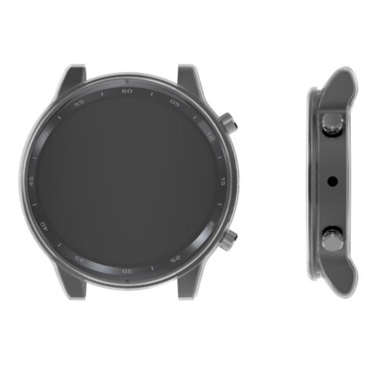 Set 2 huse pentru Ticwatch Pro 3/Pro 3 Lite, Silicon, Transparent, 54524.01 fotografia produsului View 4 L