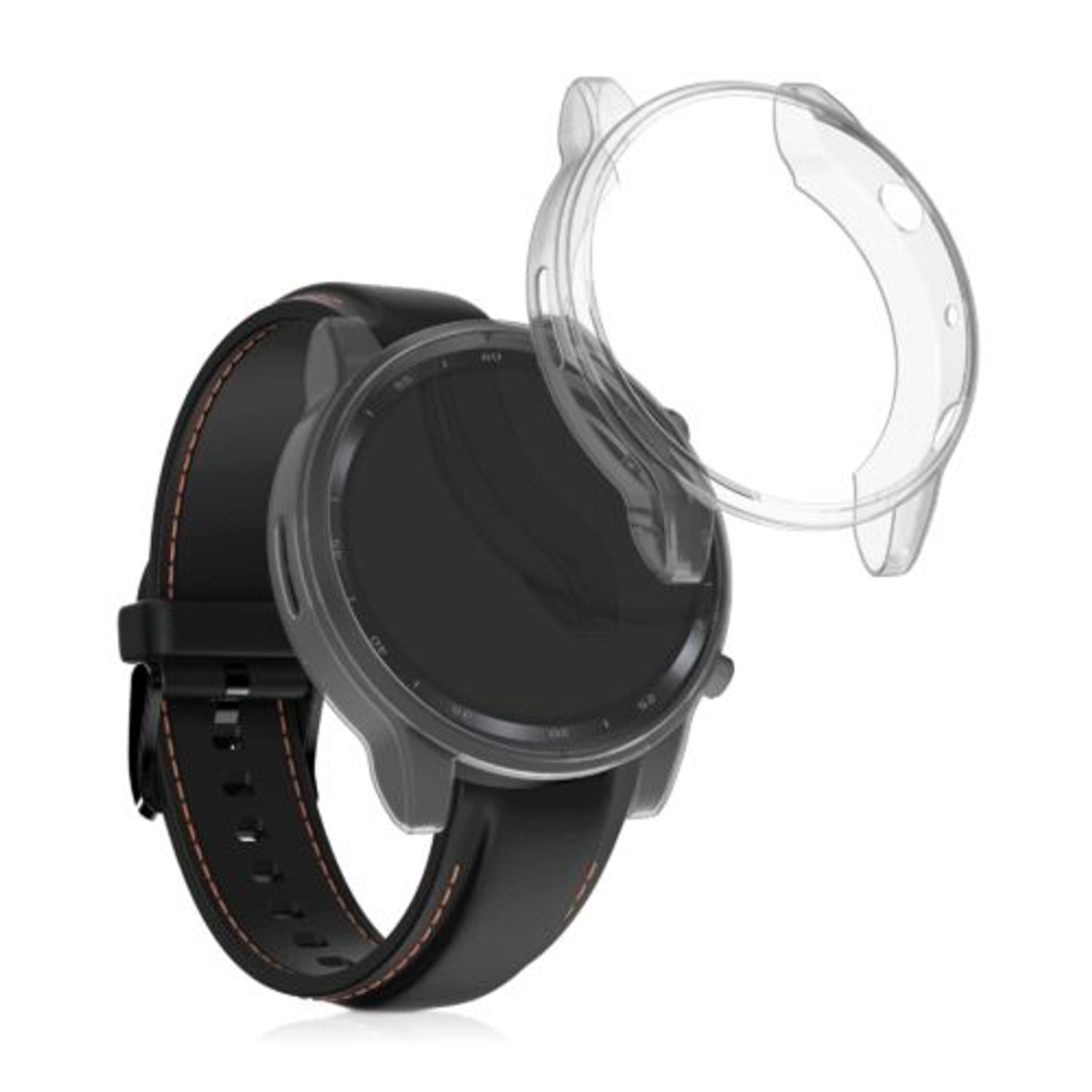 Set 2 huse pentru Ticwatch Pro 3/Pro 3 Lite, Silicon, Transparent, 54524.01 fotografia produsului View 2 L