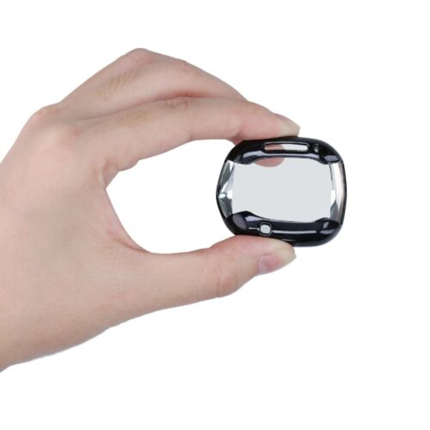 Set 2 huse pentru Fitbit Versa 3/Sense, Silicon, Negru, 53390.02 fotografia produsului View 10 L