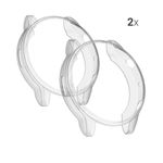 Set 2 huse pentru Ticwatch Pro 3/Pro 3 Lite, Silicon, Transparent, 54524.01 fotografia produsului View 5 S
