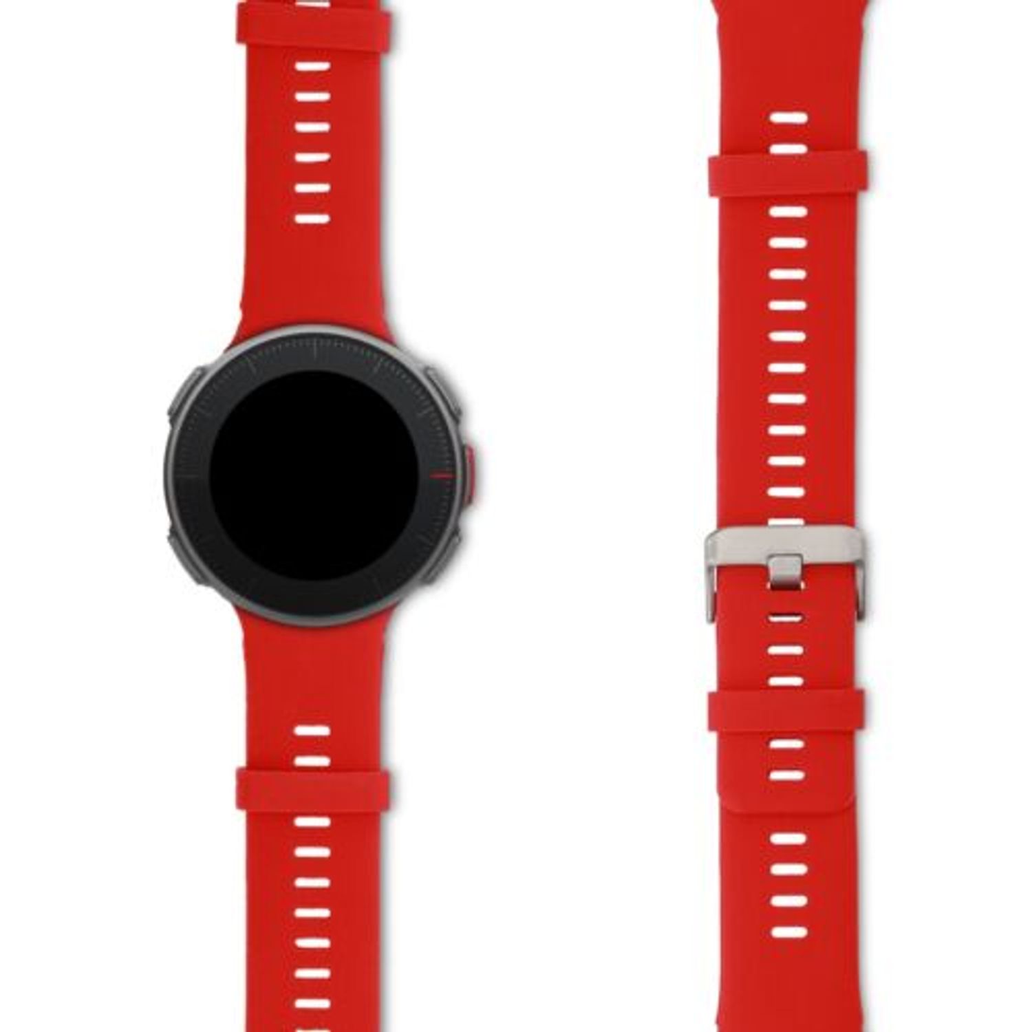 Curea pentru Polar Vantage V, Silicon, Rosu, 47319.09 fotografia produsului View 2 L