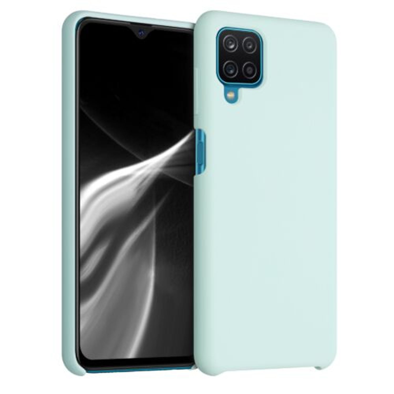 Husa pentru Samsung Galaxy A12, Silicon, Verde, 54442.200 fotografia produsului