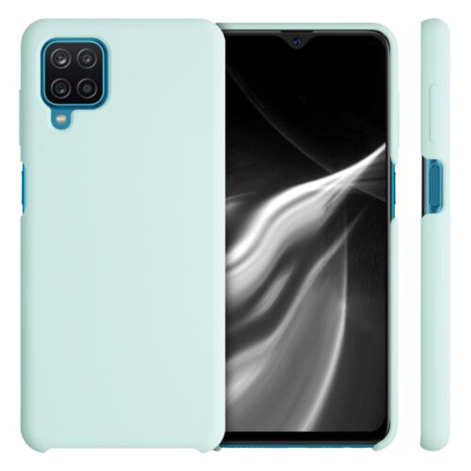 Husa pentru Samsung Galaxy A12, Silicon, Verde, 54442.200 fotografia produsului View 2 L