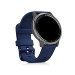 Set 2 Curele pentru Garmin Venu 2S, Kwmobile, Silicon, Negru/Albastru, 55152.01 fotografia produsului View 4 S