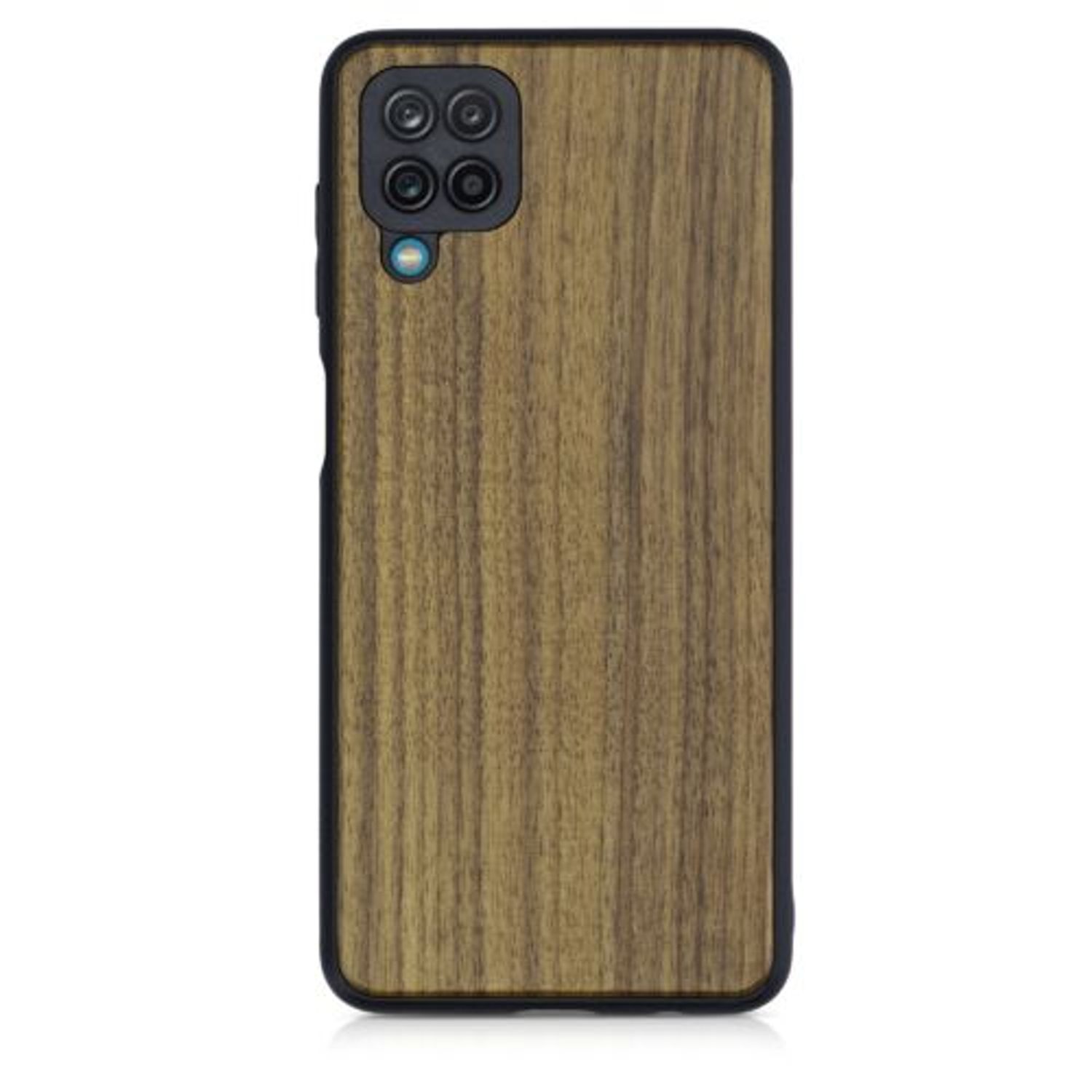 Husa pentru Samsung Galaxy A12, Lemn, Maro, 54342.18 fotografia produsului View 4 L