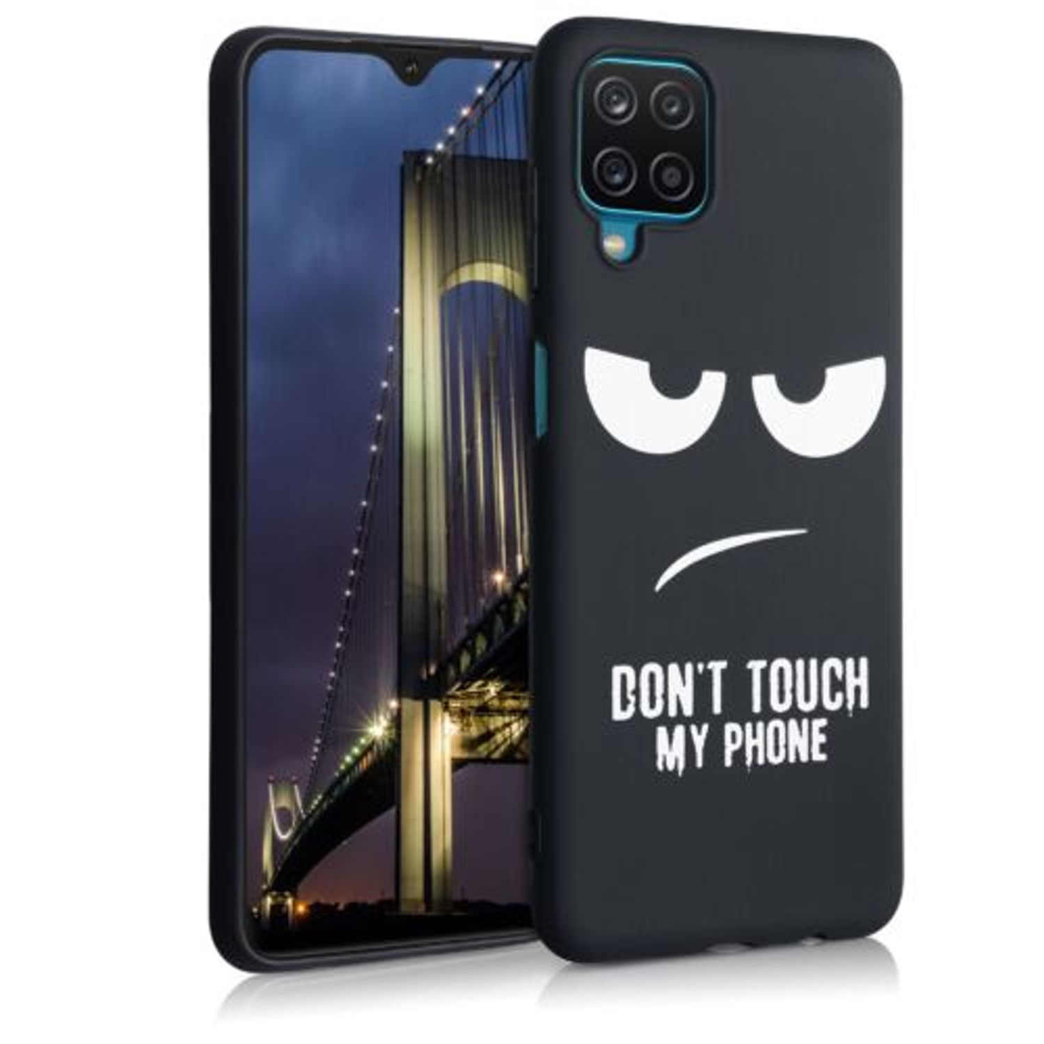 Husa pentru Samsung Galaxy A12, Silicon, Negru, 54050.01 fotografia produsului