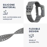 Curea pentru Xiaomi POCO Watch, Kwmobile, Gri, Silicon, 58920.22 fotografia produsului View 5 S