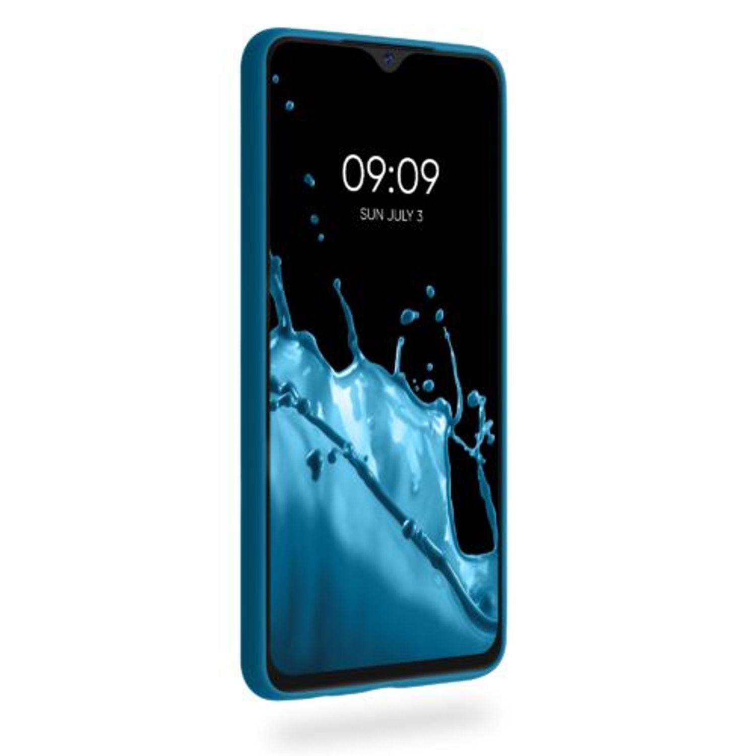 Husa pentru Samsung Galaxy A12, Silicon, Albastru, 54048.224 fotografia produsului View 3 L