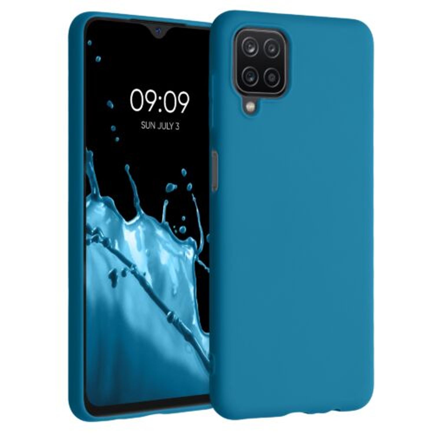 Husa pentru Samsung Galaxy A12, Silicon, Albastru, 54048.224 fotografia produsului