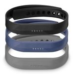 Set 3 Curele pentru Fitbit Flex 2, Kwmobile, Silicon, Multicolor, 39614.01 fotografia produsului View 2 S