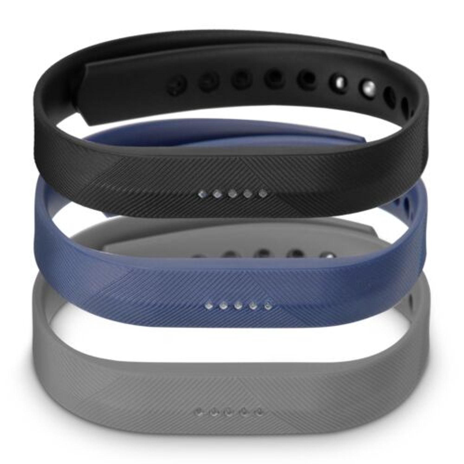 Set 3 Curele pentru Fitbit Flex 2, Kwmobile, Silicon, Multicolor, 39614.01 fotografia produsului View 2 L