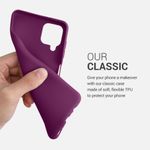 Husa pentru Samsung Galaxy A12, Silicon, Mov, 54048.197 fotografia produsului View 4 S