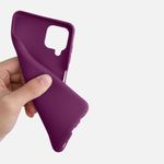 Husa pentru Samsung Galaxy A12, Silicon, Mov, 54048.197 fotografia produsului View 7 S