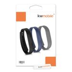 Set 3 Curele pentru Fitbit Flex 2, Kwmobile, Silicon, Multicolor, 39614.01 fotografia produsului View 9 S