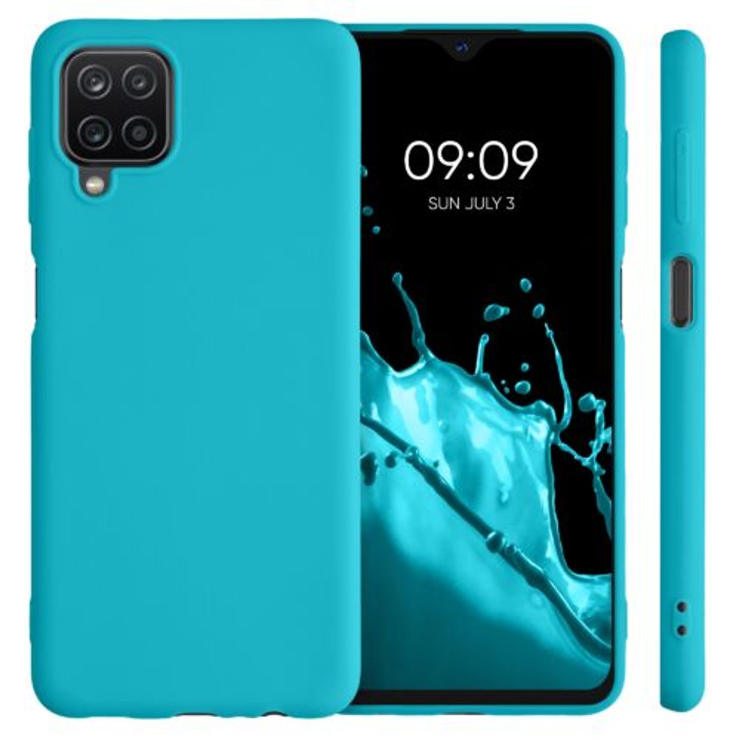 Husa pentru Samsung Galaxy A12, Silicon, Albastru, 54048.223 fotografia produsului View 7 L