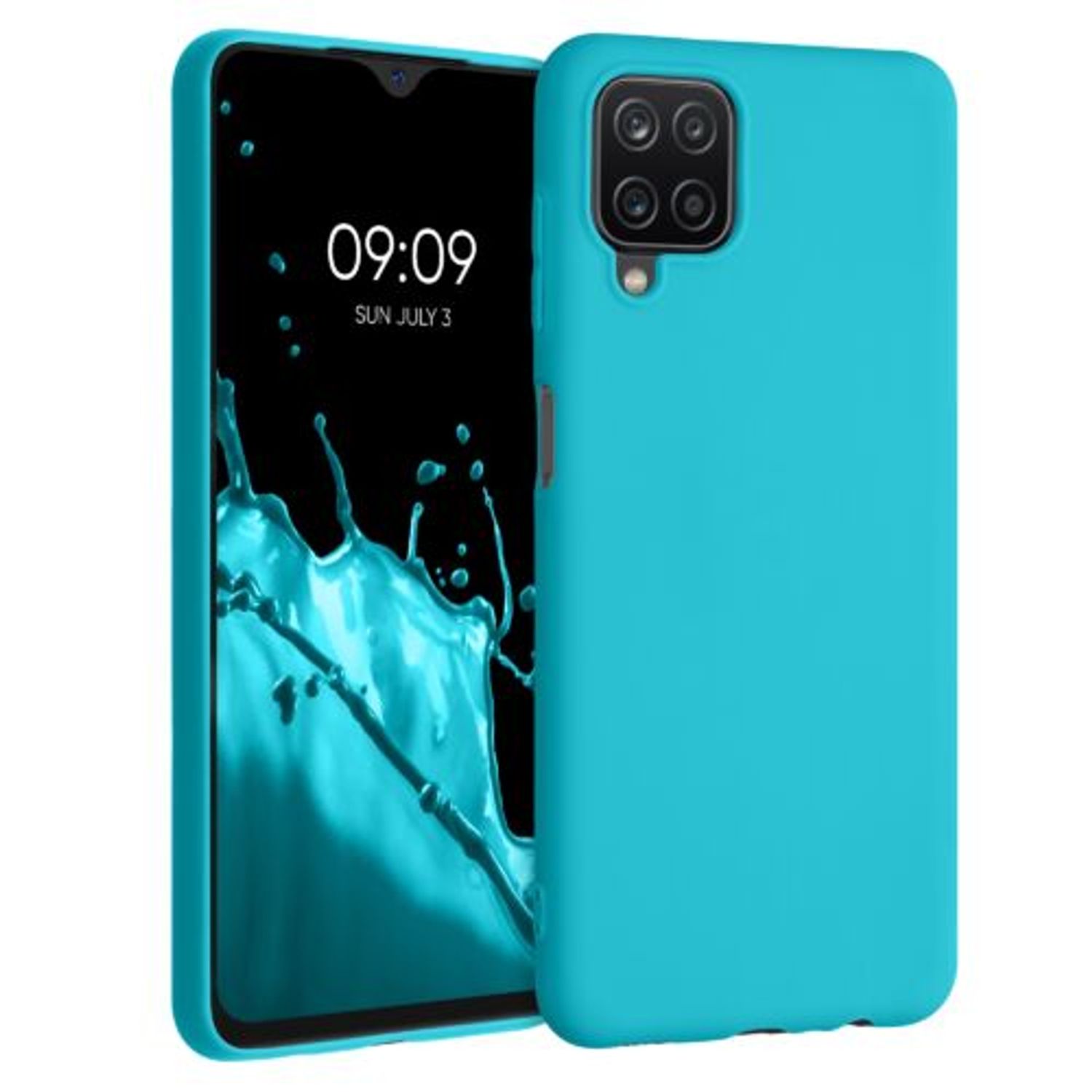 Husa pentru Samsung Galaxy A12, Silicon, Albastru, 54048.223 fotografia produsului