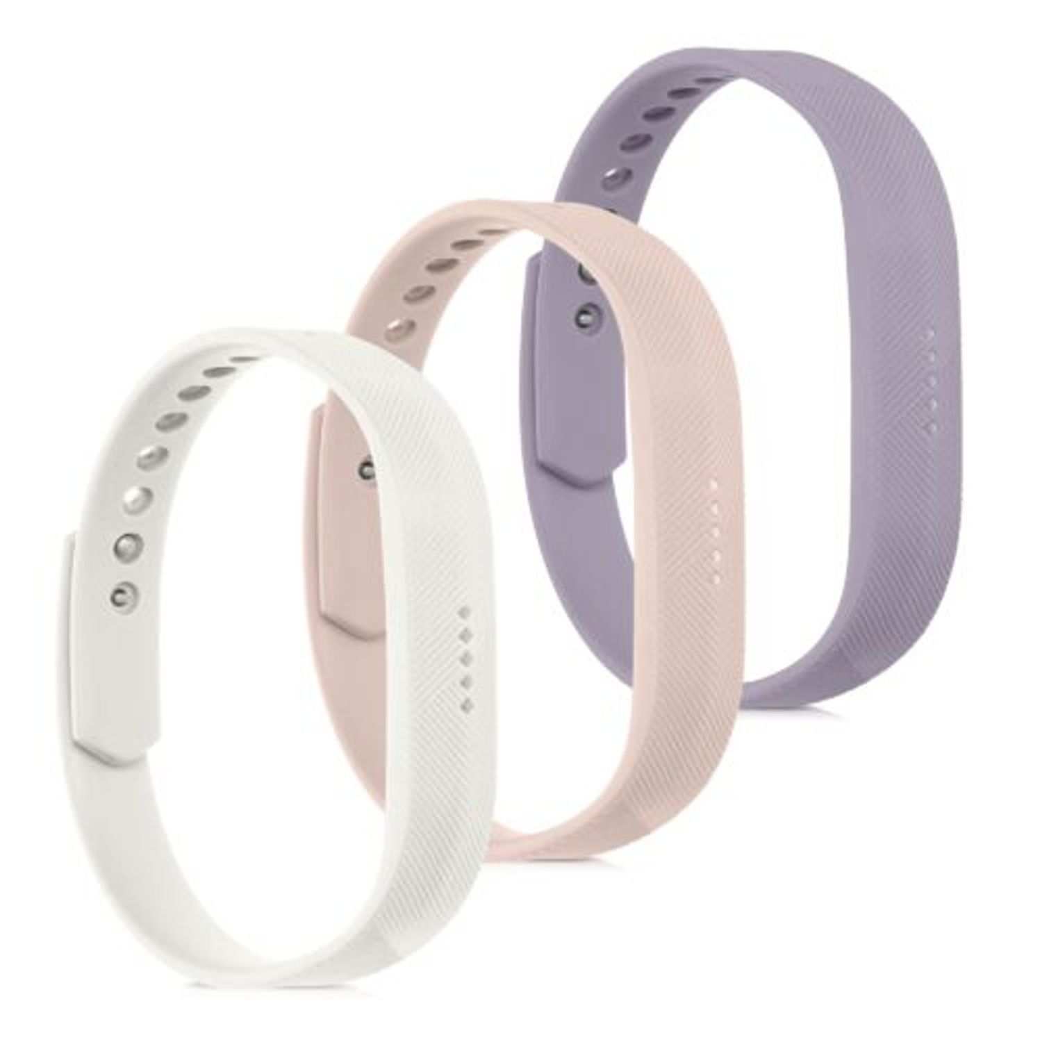 Set 3 Curele pentru Fitbit Flex 2, Kwmobile, Multicolor, Silicon, 39614.02 fotografia produsului