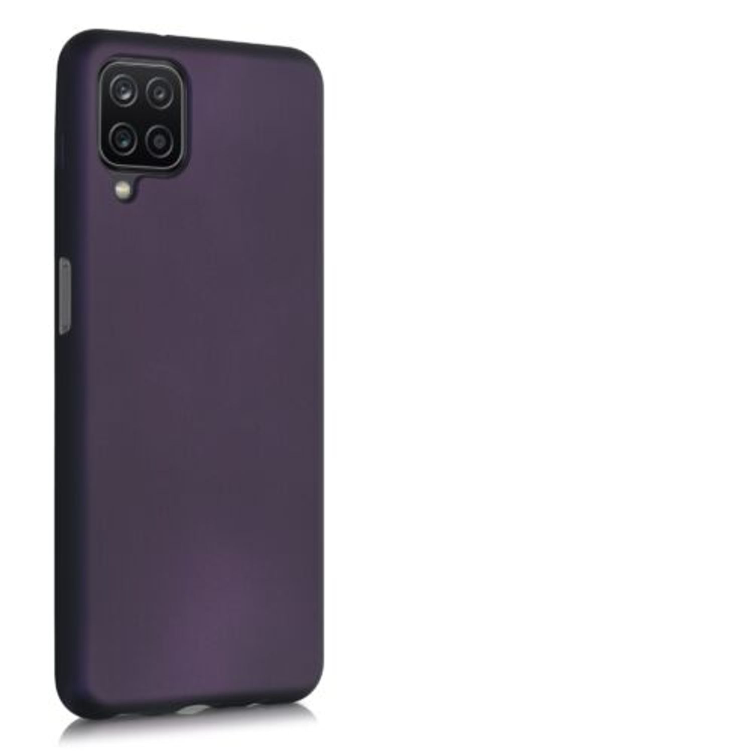 Husa pentru Samsung Galaxy A12, Silicon, Mov, 54052.115 fotografia produsului View 2 L