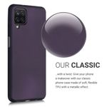 Husa pentru Samsung Galaxy A12, Silicon, Mov, 54052.115 fotografia produsului View 5 S