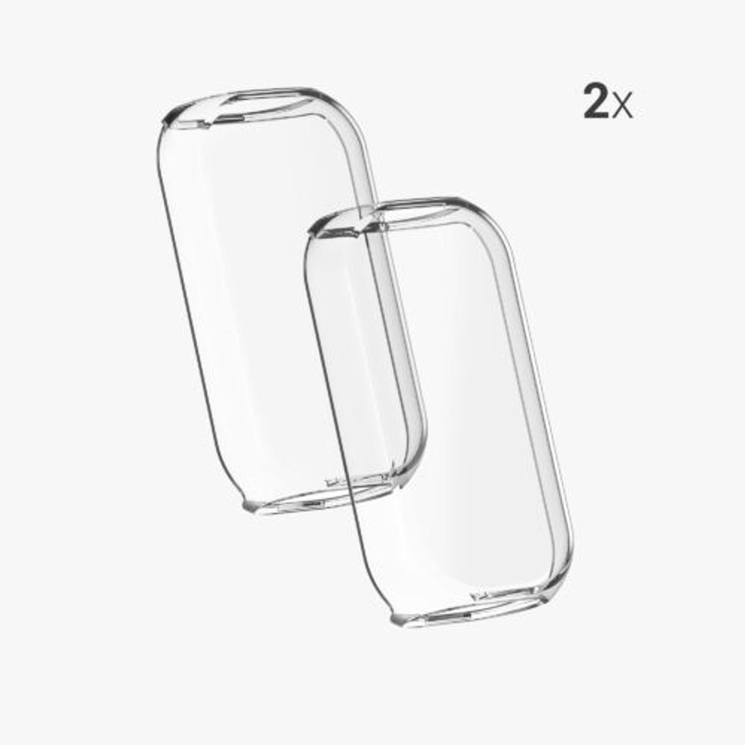 Set 2 Huse pentru Fitbit Luxe, Kwmobile, Transparent, Silicon, 55890.02 fotografia produsului View 6 L