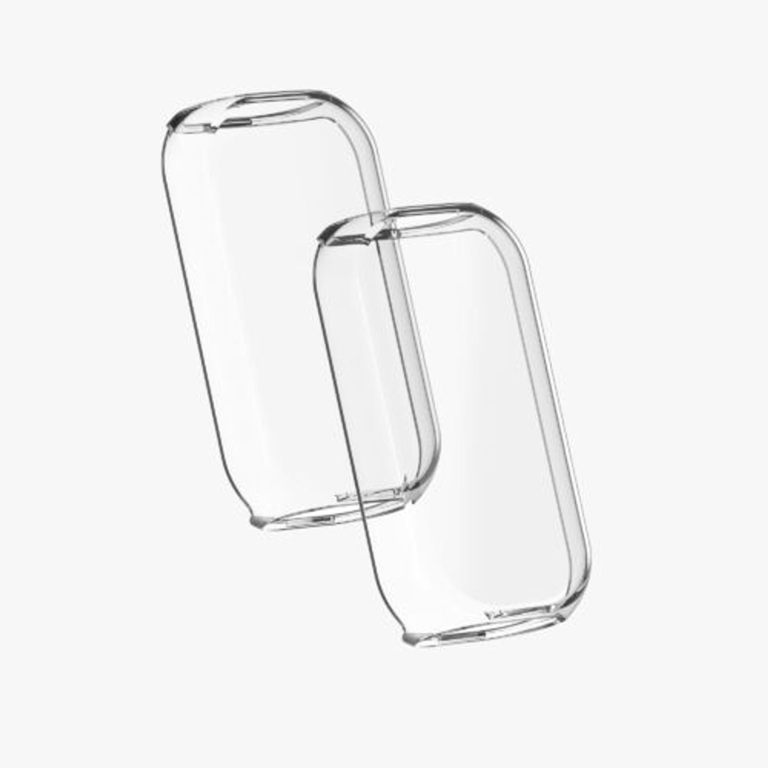 Set 2 Huse pentru Fitbit Luxe, Kwmobile, Transparent, Silicon, 55890.02 fotografia produsului View 11 L