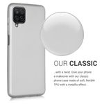 Husa pentru Samsung Galaxy A12, Silicon, Silver, 54052.67 fotografia produsului View 4 S