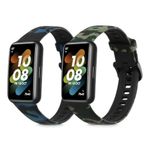 Set 2 Curele pentru Huawei Band 7, Kwmobile, Multicolor, Silicon, 58916.01 fotografia produsului