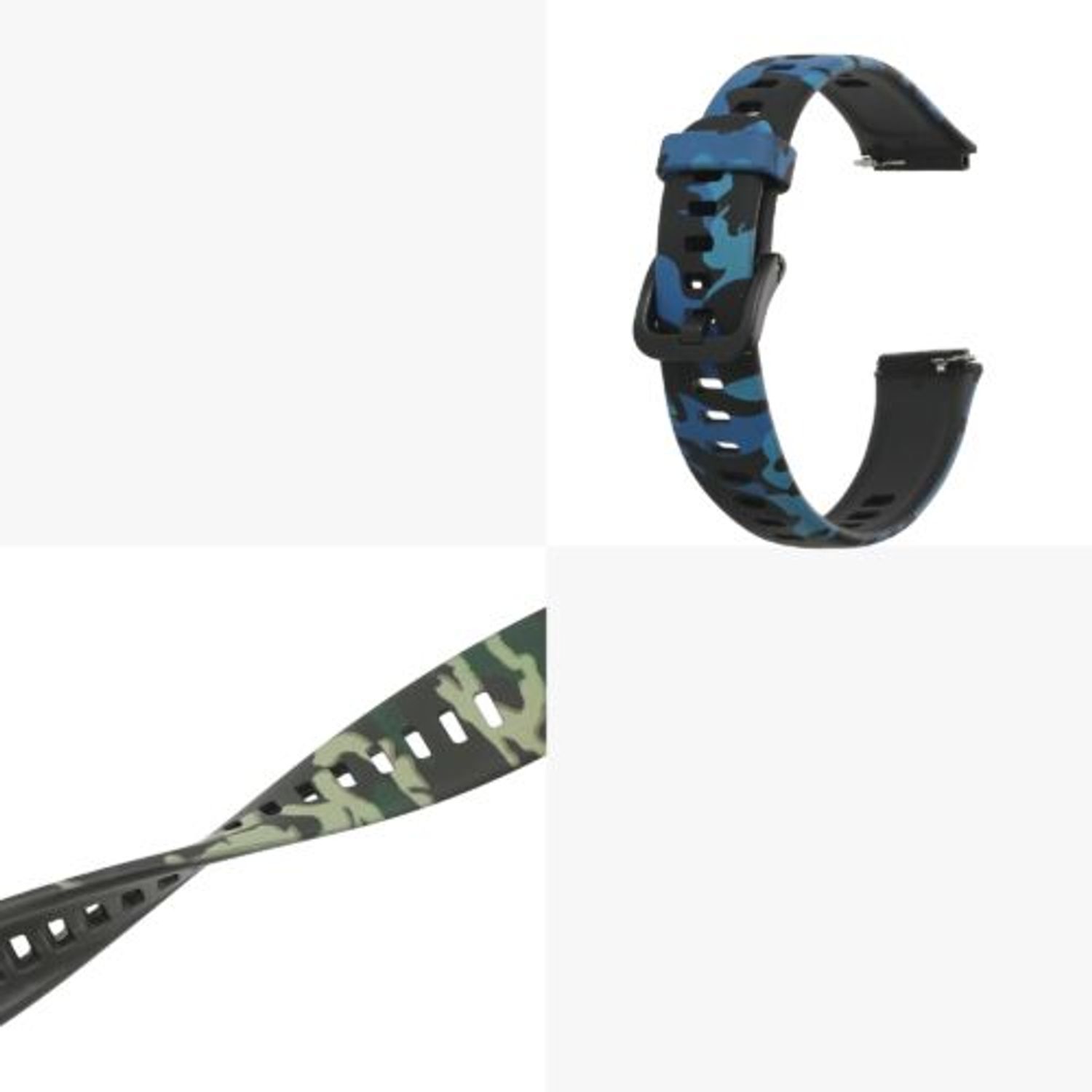 Set 2 Curele pentru Huawei Band 7, Kwmobile, Multicolor, Silicon, 58916.01 fotografia produsului View 9 L