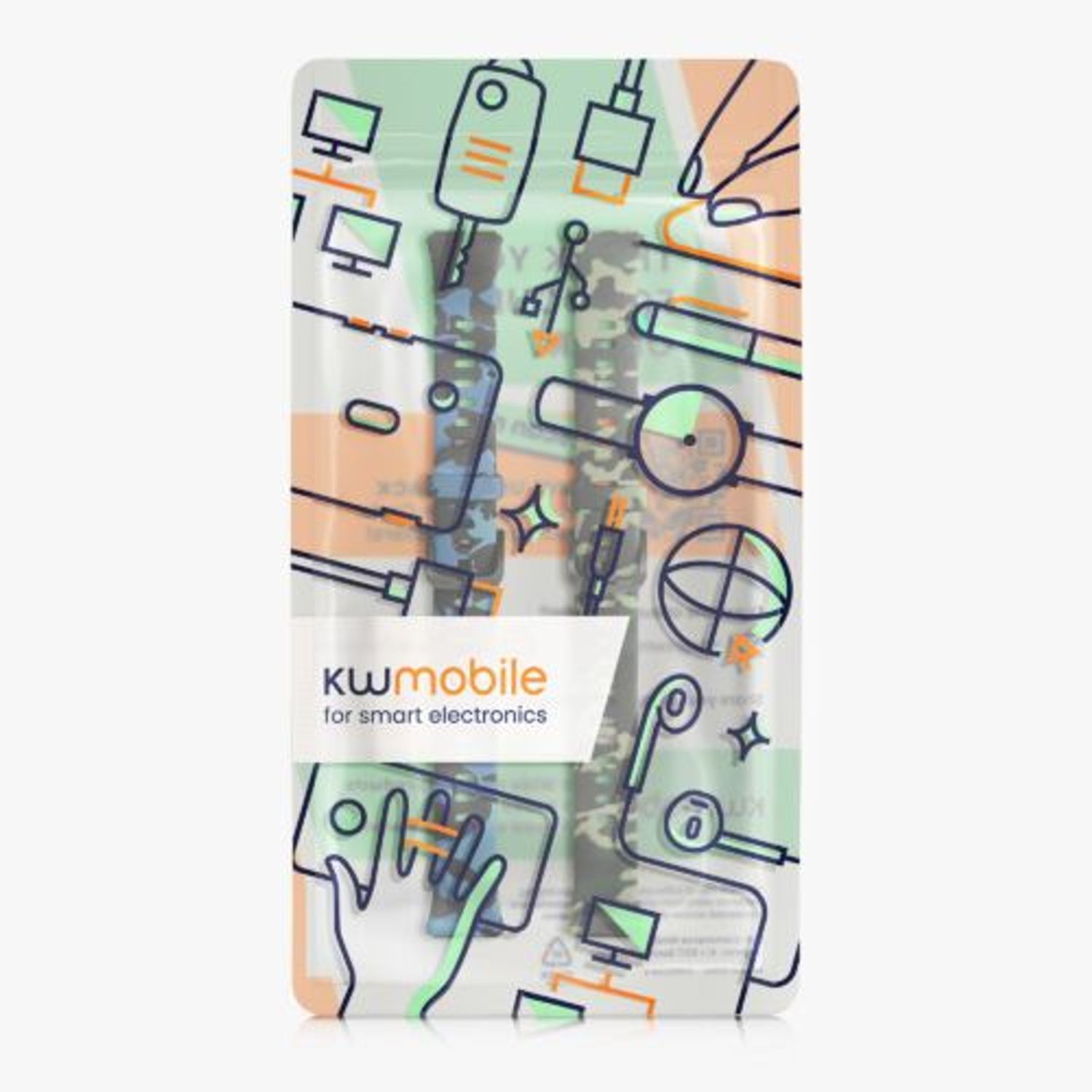 Set 2 Curele pentru Huawei Band 7, Kwmobile, Multicolor, Silicon, 58916.01 fotografia produsului View 11 L