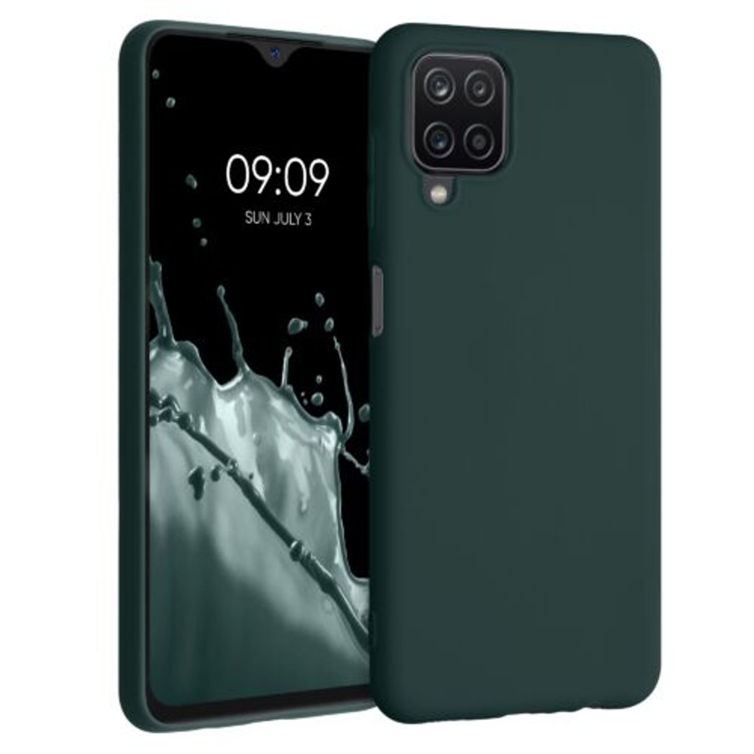 Husa pentru Samsung Galaxy A12, Silicon, Verde, 54048.169 fotografia produsului