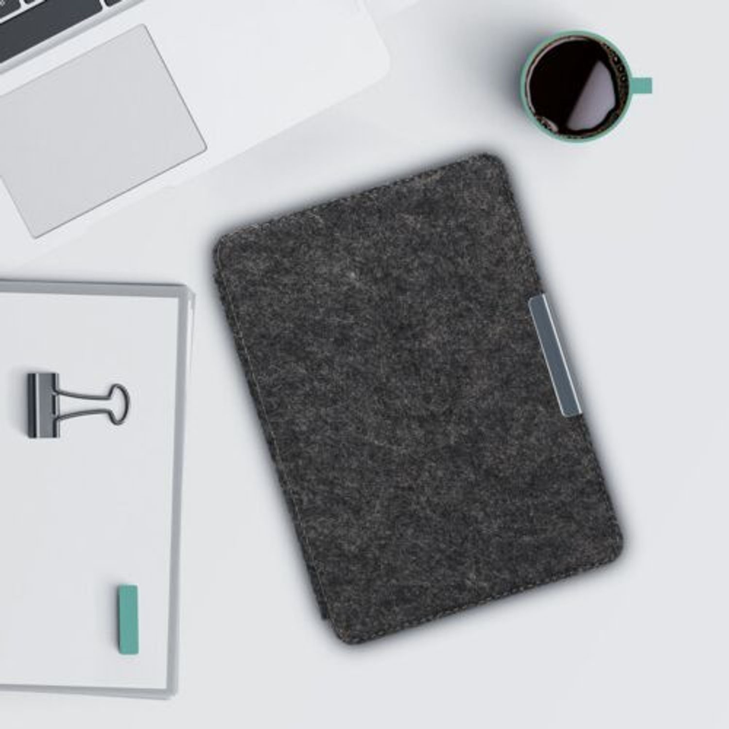 Husa pentru Kindle Paperwhite 7, Textil, Gri, 46908.01 fotografia produsului View 3 L