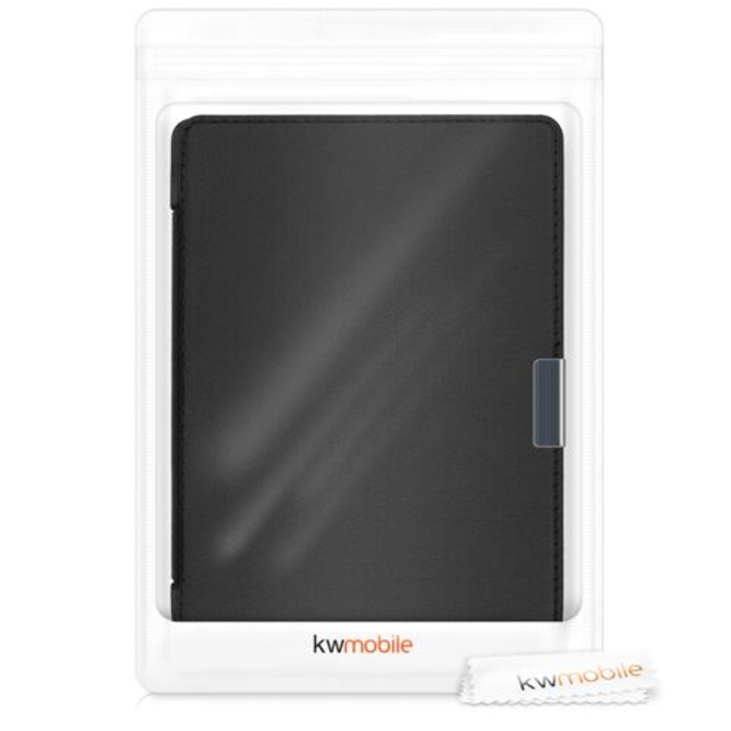 Husa pentru PocketBook Touch Lux 4/Basic Lux 2/Touch HD 3, Piele ecologica, Negru, 46215.01 fotografia produsului View 7 L